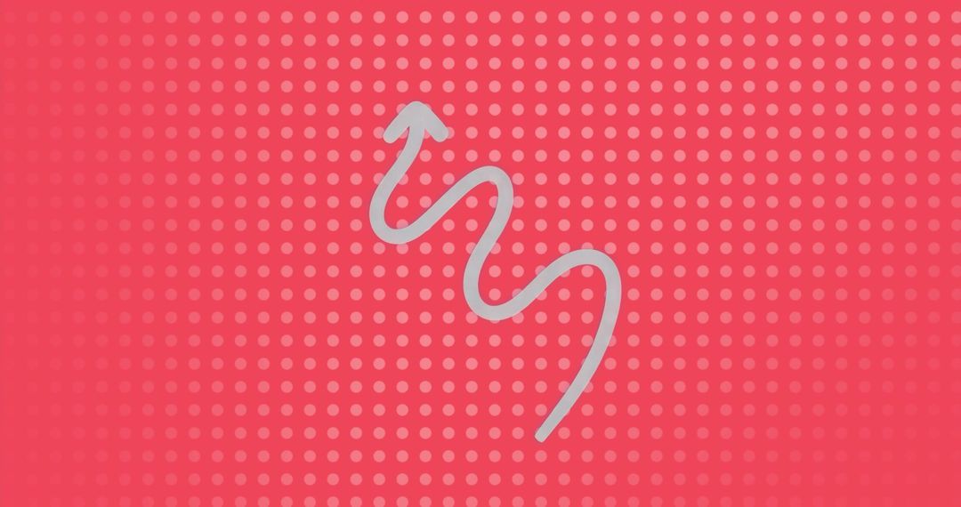 Abstract Wavy Arrow on Coral Grid Wallpaper for Design Innovation