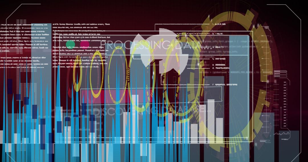 Futuristic Analytics Interface with Interactive Data Visuals