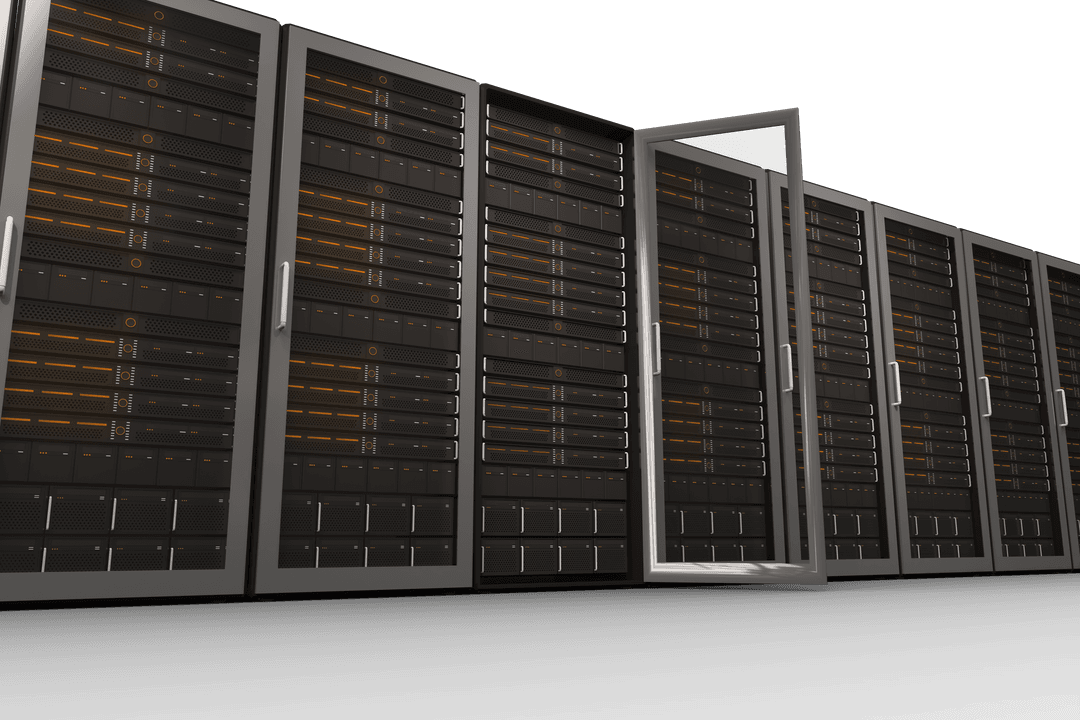 Transparent Illustration of Advanced Server Room Design