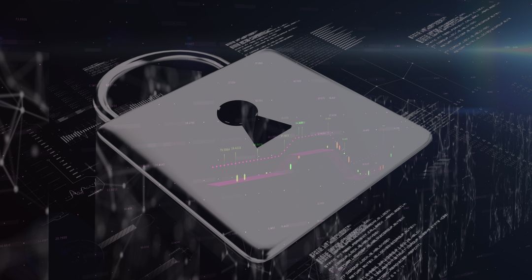 Digital Lock Securing Financial Data