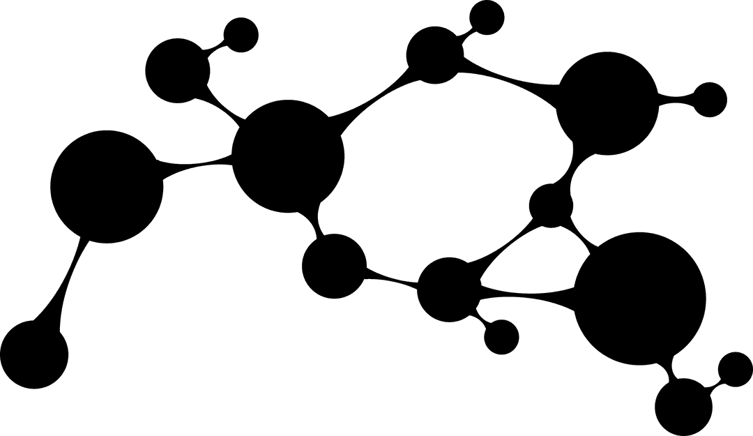 Transparent Molecular Structure Illustration in Vector Format