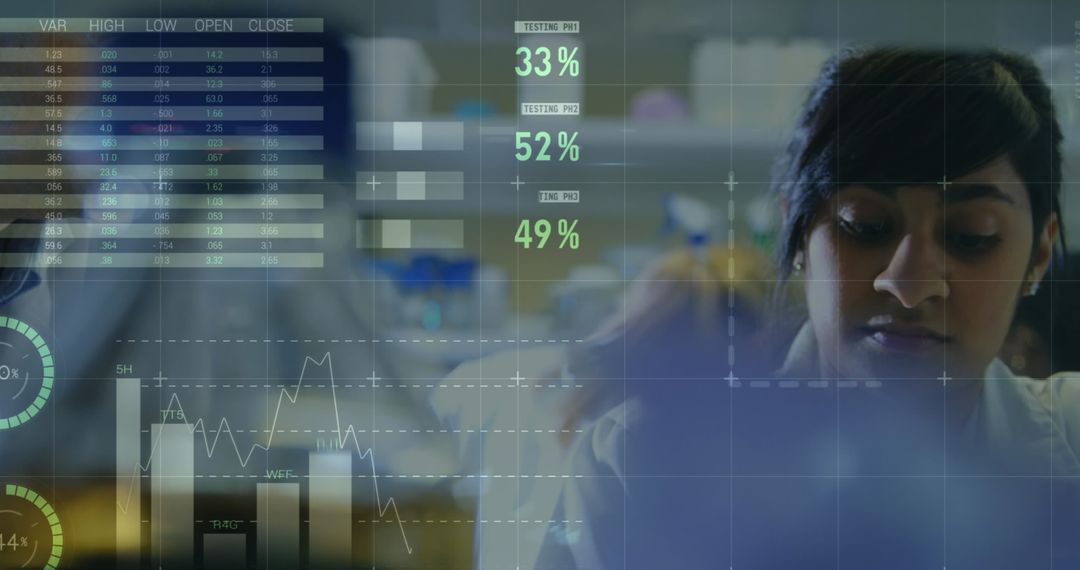 Doctor Analyzing Medical Analytics Data During Pandemic