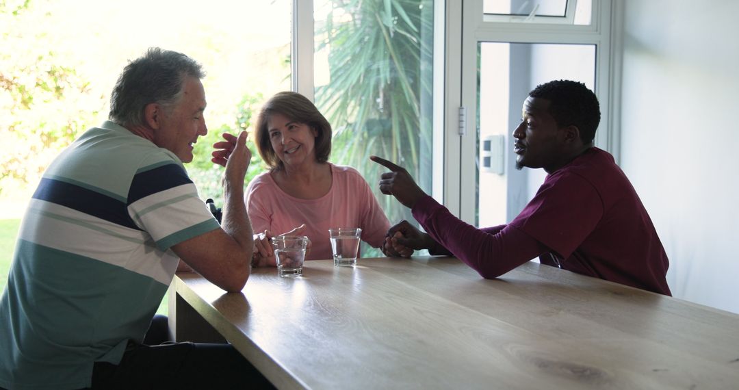 Intergenerational Dialogue Over Breakfast Table