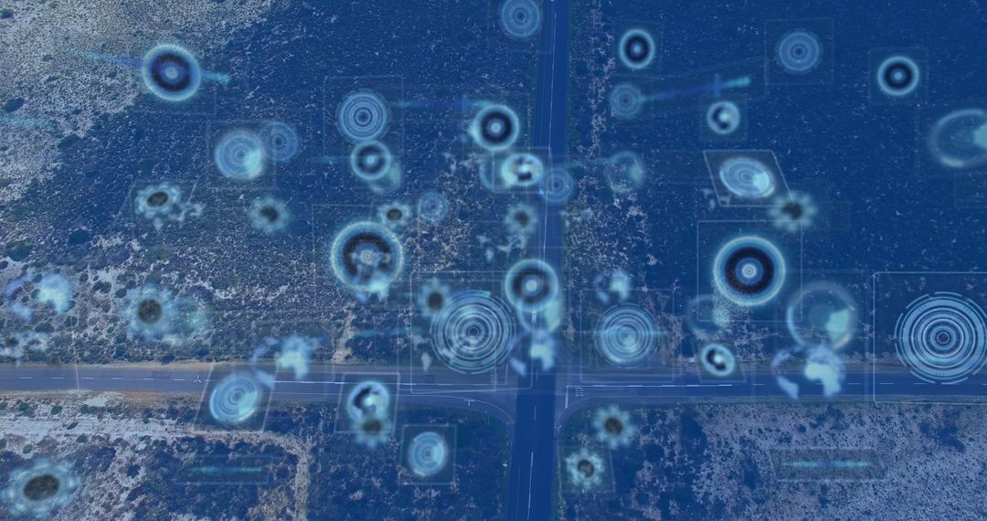 Digital Blueprint of Landscape with Data Processing