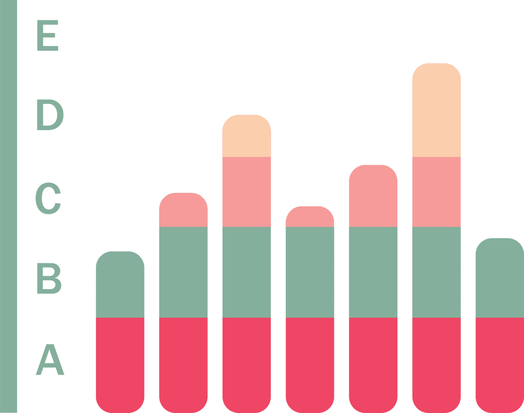Transparent Vector Business Growth Analysis Chart