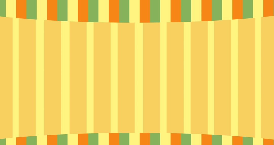 Colorful Striped Pattern with Yellow Background