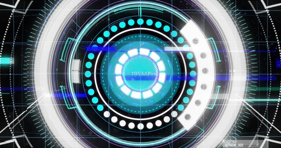 Futuristic Digital Interface with Advanced Data Analytics