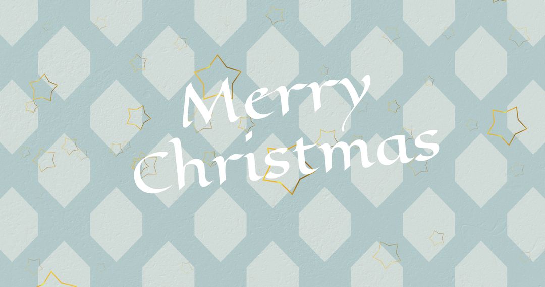 Elegant merry christmas greeting card design with stars