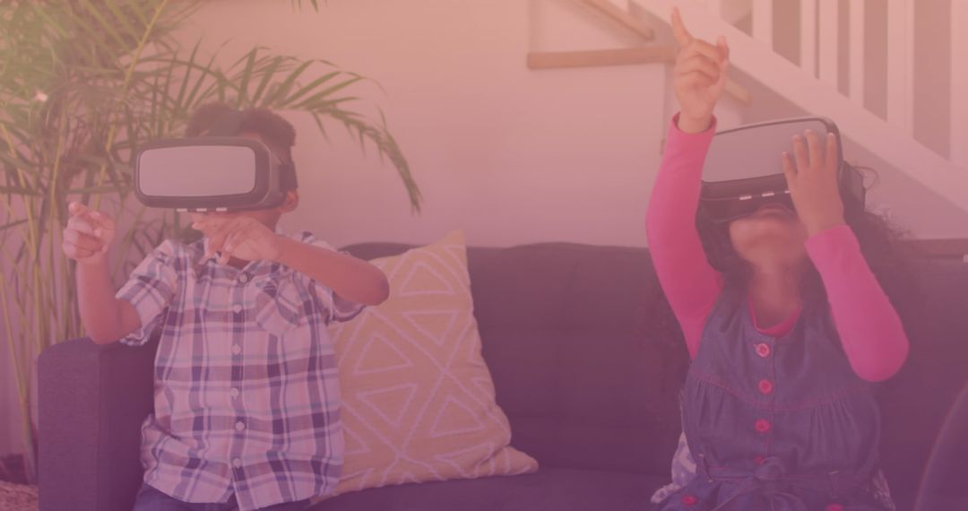 Children Using Virtual Reality Headsets at Home