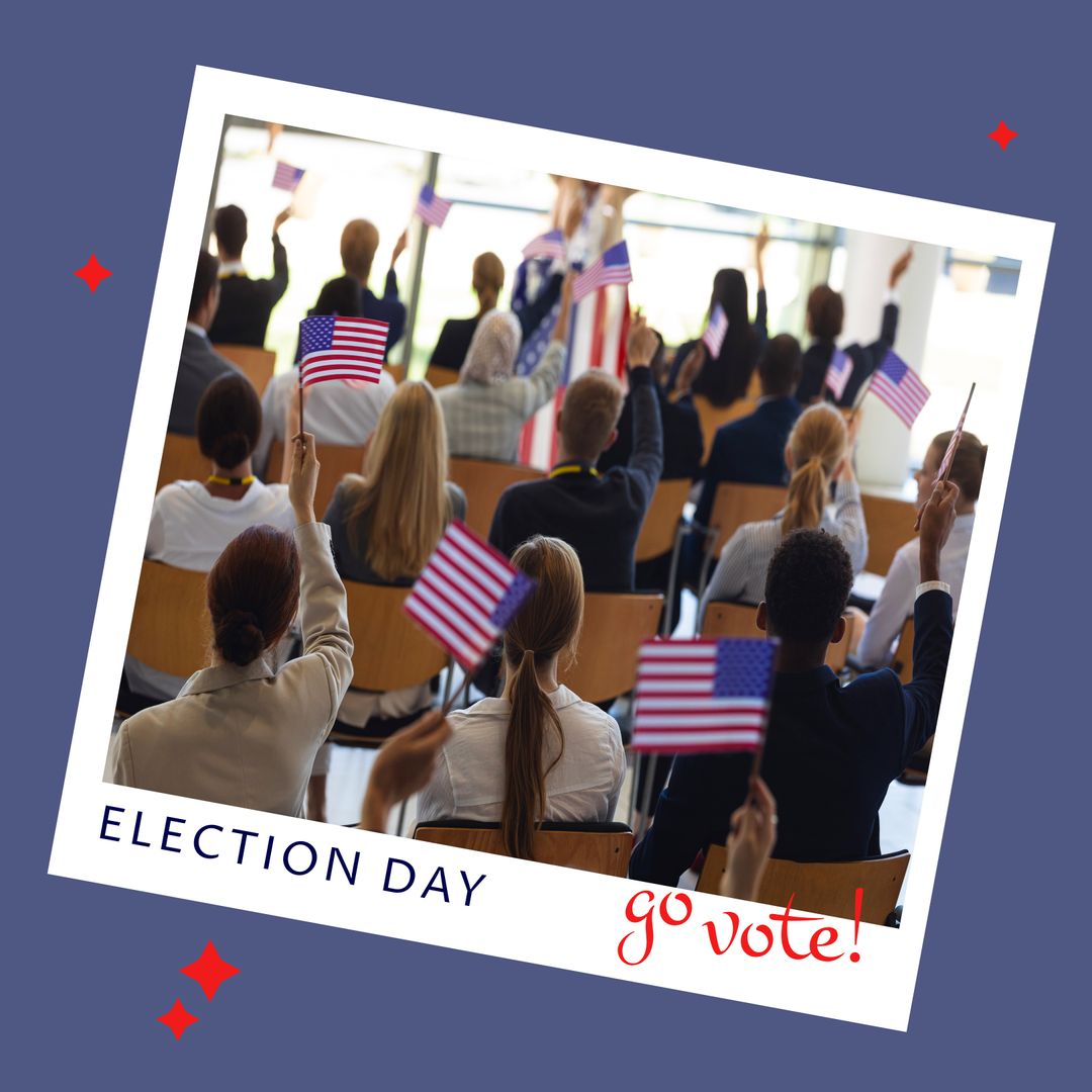 Diverse Group Engaged in Civic Activity on Election Day