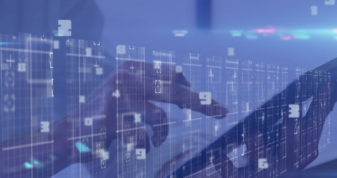 Digital Data Interaction with Futuristic Tablet Technology