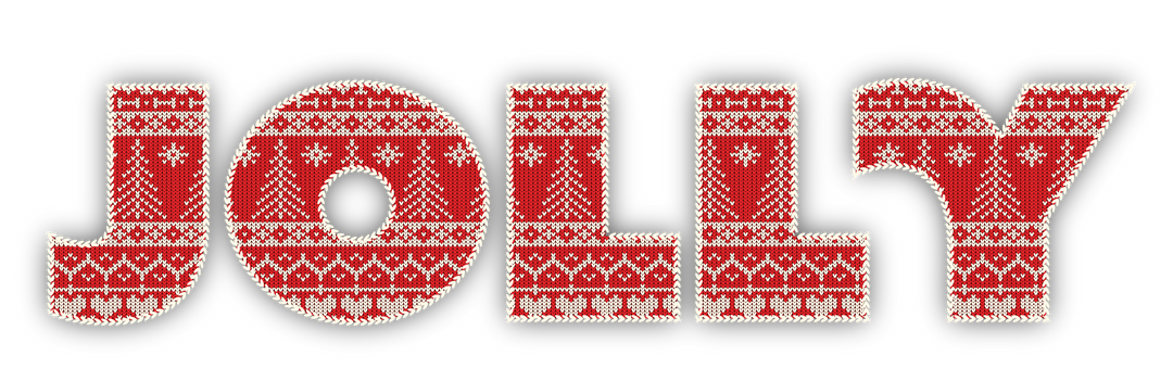 Jolly Text Banner with Red Traditional Pattern on Transparent Background - Download Free Stock Images Pikwizard.com