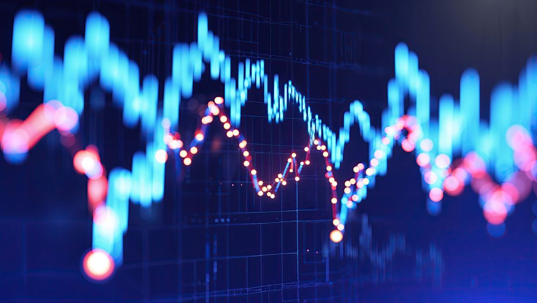 Futuristic Graphical Wave with Neon Technology