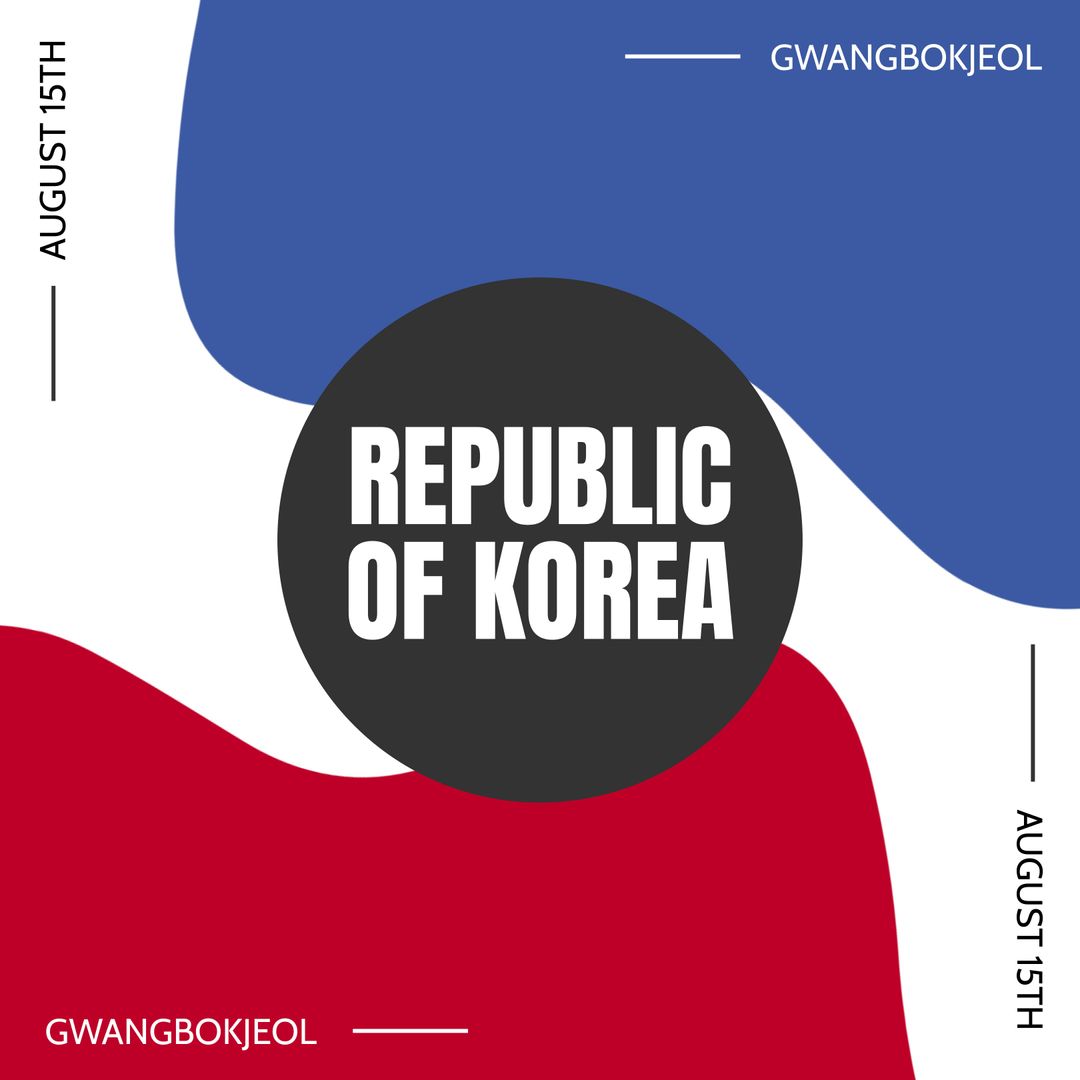 Gwangbokjeol Celebration with Korean Flag Colors