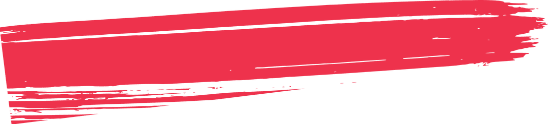 Dynamic Red Brush Stroke on Transparent Background