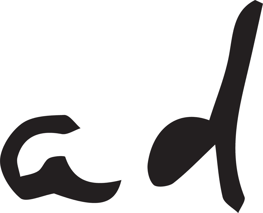 Stylish Transparent AD Letters Illustration