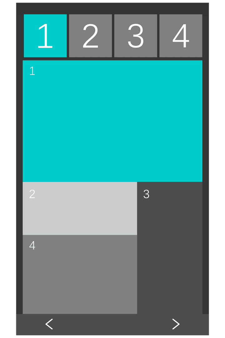 Modern digital interface layout on transparent background