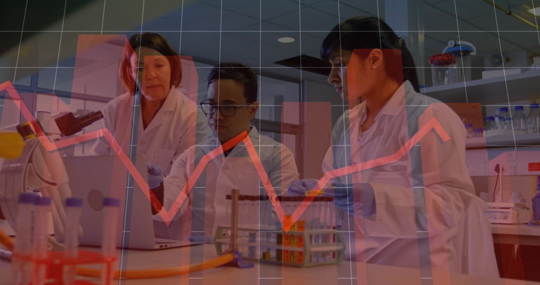 Scientists Analyzing Data in Laboratory for COVID-19 Research
