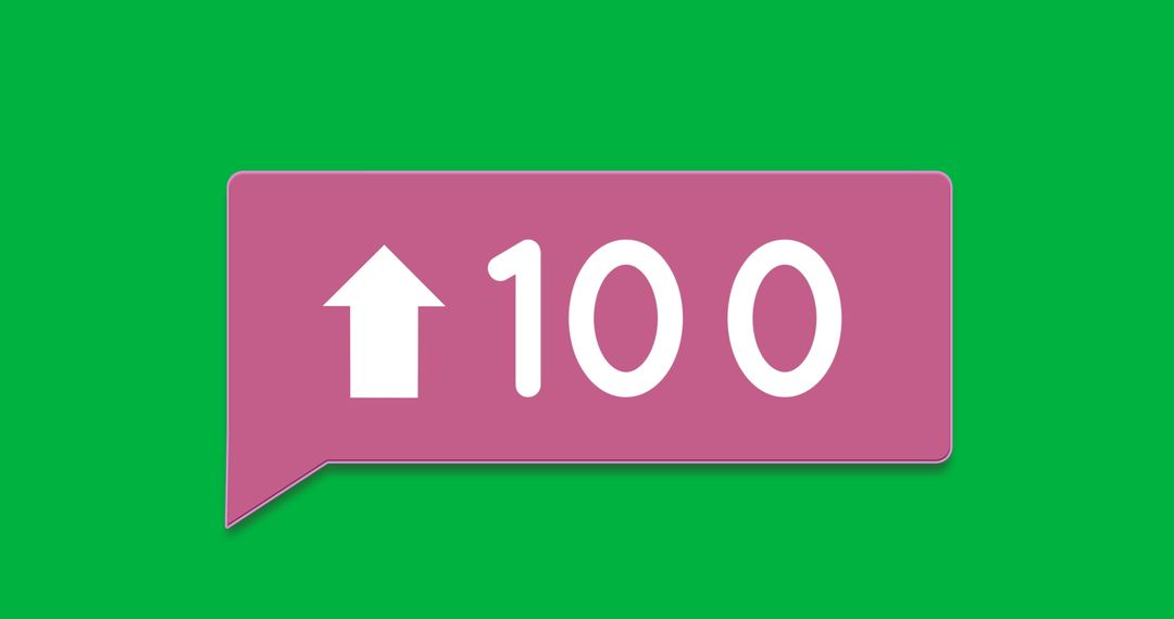 Pink User Dashboard Notification Icon on Green Background