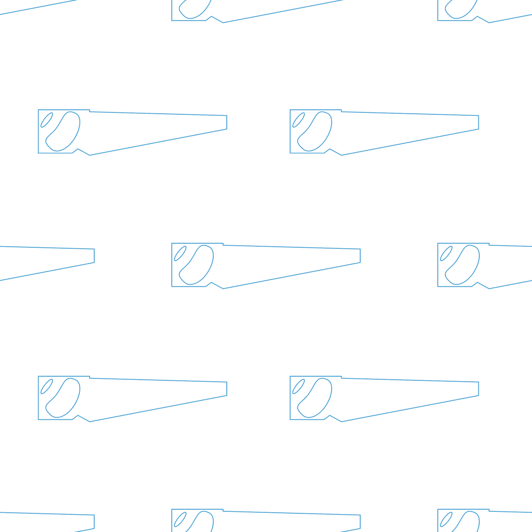 Transparent Vector Blue Saw Pattern for Design Projects