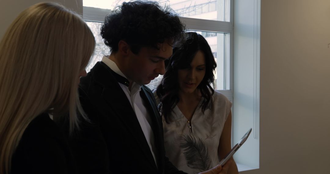 Business Team Collaboration with Digital Tablet in Modern Office