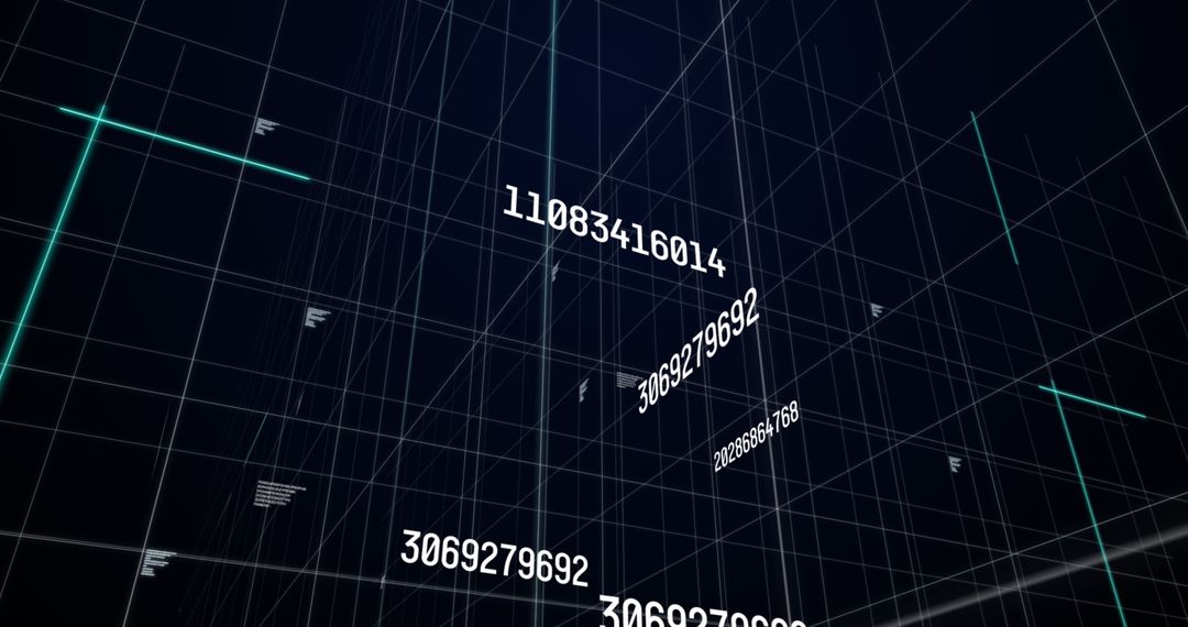 Floating Digital Numbers in Virtual Cyberspace Environment