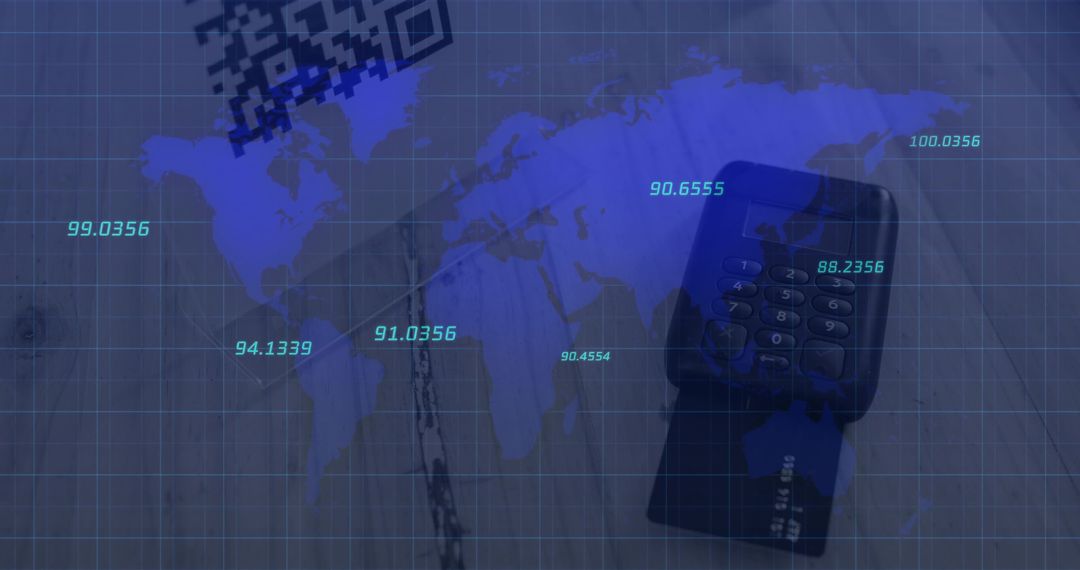 Global Digital Transaction with Credit Card Terminal and QR Code