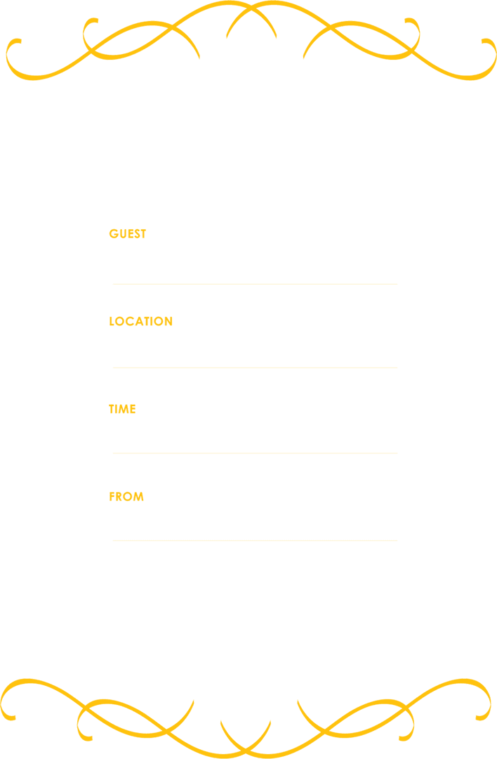Transparent Birthday Party Invitation Vector Illustration