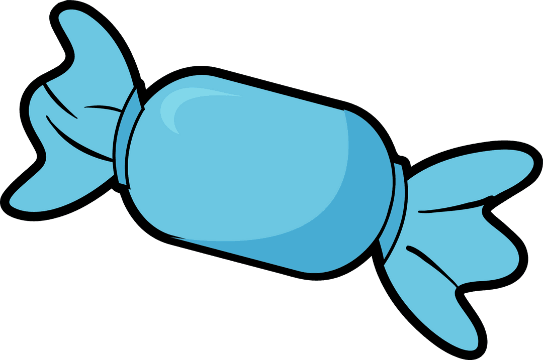 Transparent Blue Wrapped Candy Confection Float Design