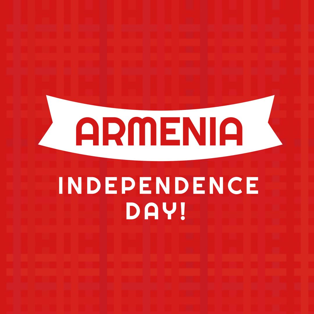Armenia Independence Day Jubilant Red Background