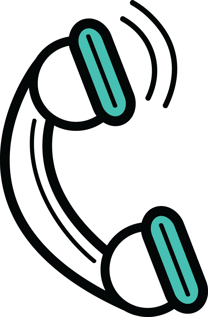 Transparent Retro Telephone Handset