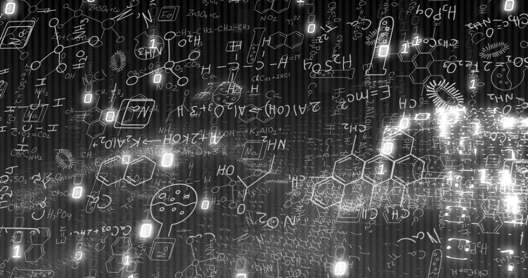 Glowing Chemical Formulas and Binary Feature in Digital Lab