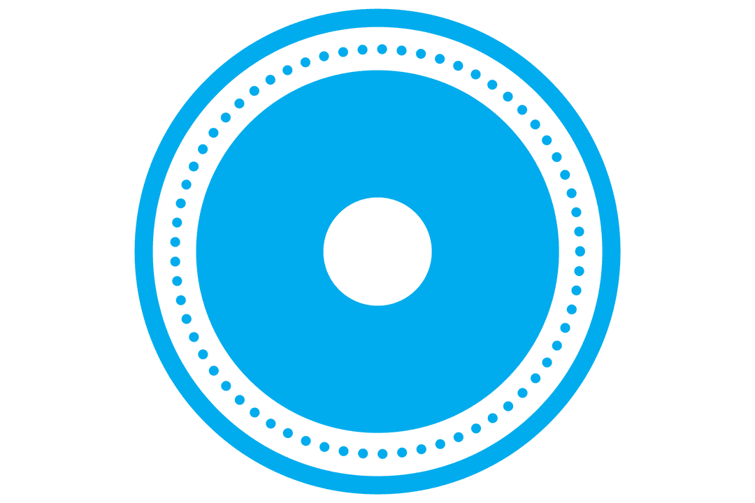 Blue Abstract Circular Shape with Symmetrical Pattern on Transparent - Download Free Stock Images Pikwizard.com