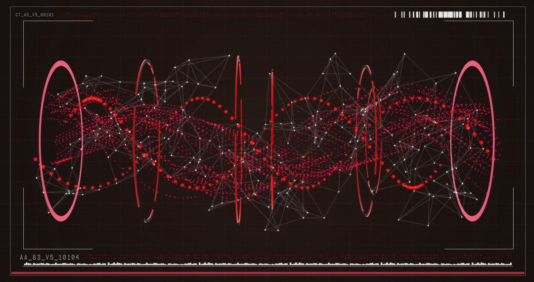 Technological Abstract Animation of DNA Structure