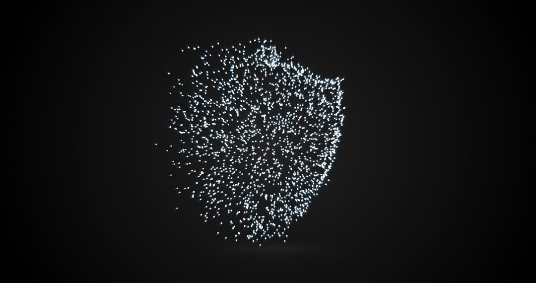 Digital Cloud Security Concept with Floating Particles - Free Images, Stock Photos and Pictures on Pikwizard.com