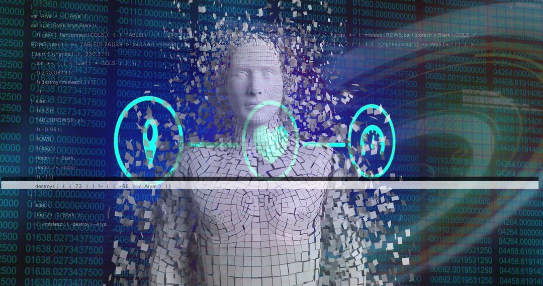 Abstract Digital Human with Data Processing Interface