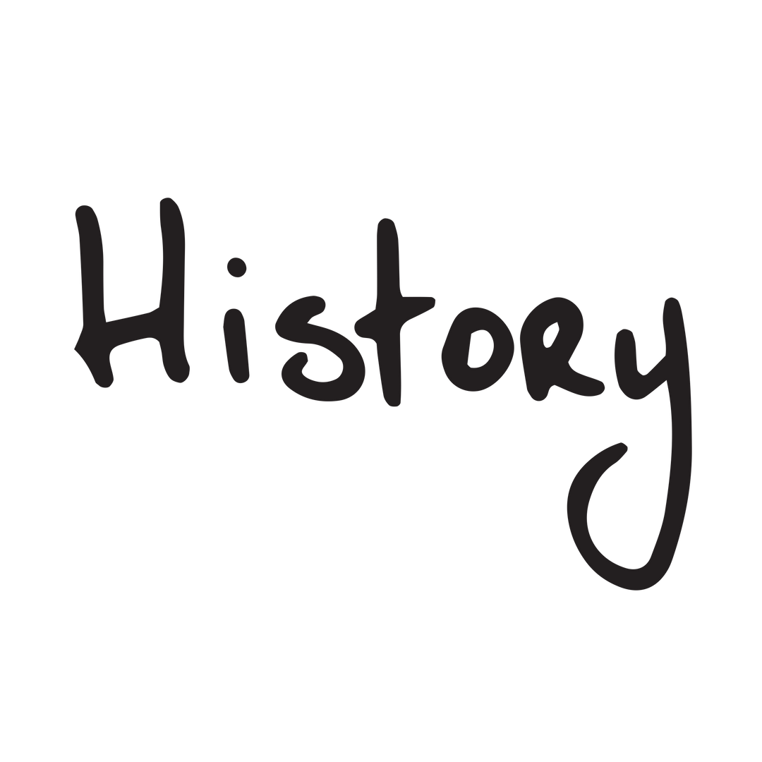 Handwritten History Text Design on Transparent Background - Download Free Stock Images Pikwizard.com