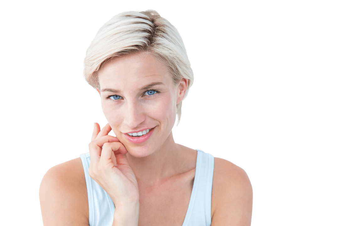 Smiling Confident Woman On Transparent Background