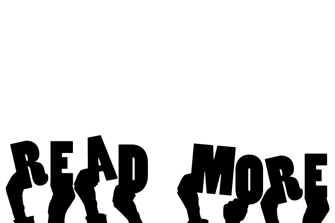 Digital Illustration: Transparent Hands Holding Read More Text