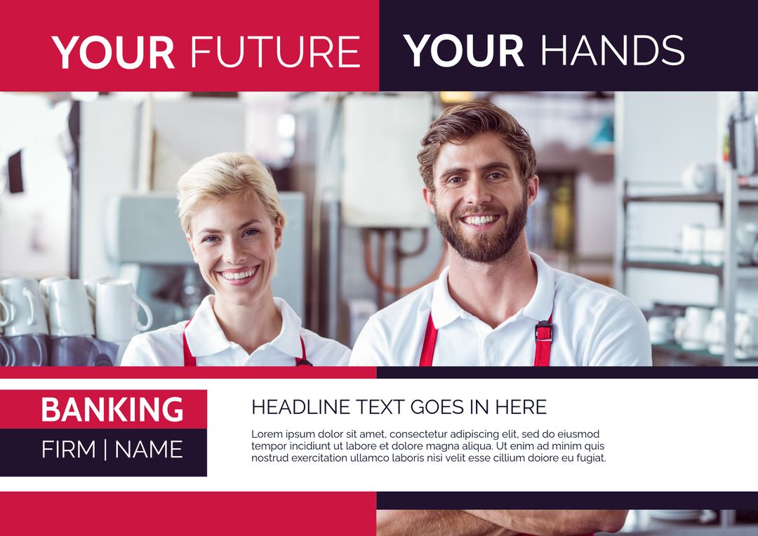 Confident Bankers Promoting Financial Services