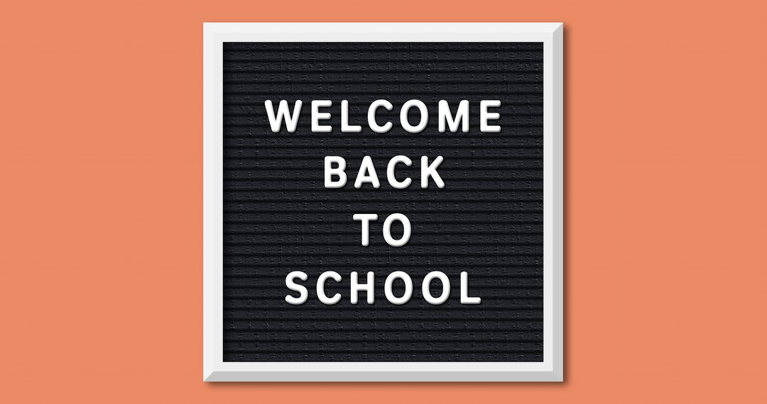 Welcome Back to School Message on Letter Board - Free Images, Stock Photos and Pictures on Pikwizard.com