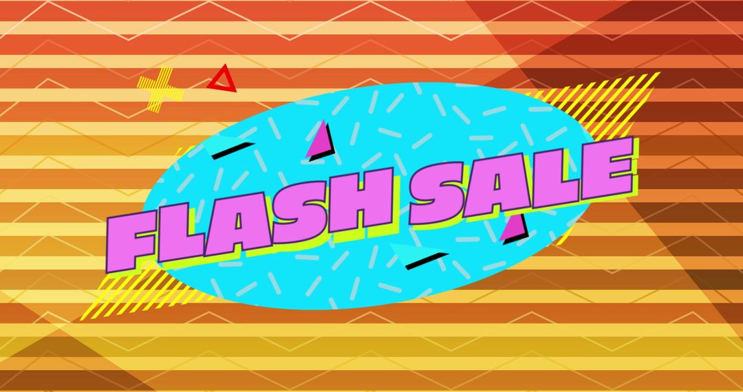 Colorful Flash Sale Promotion Banner