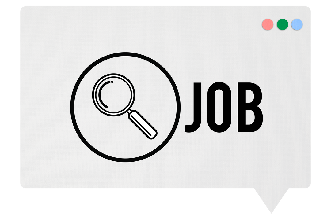 Transparent Job Search Icon with Magnifying Glass in Speech Bubble - Download Free Stock Images Pikwizard.com