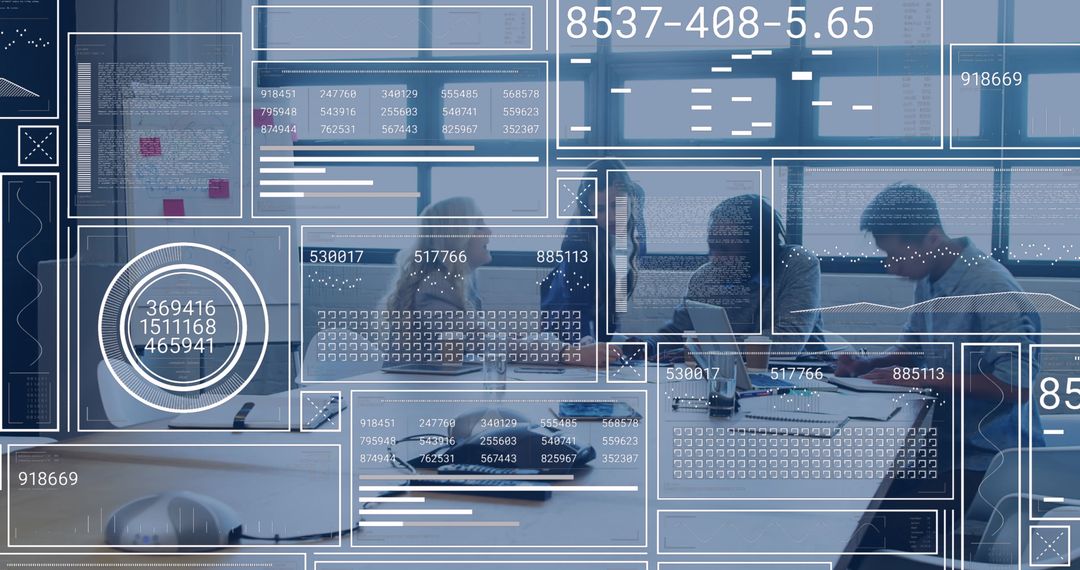 Futuristic Data Processing in Modern Office