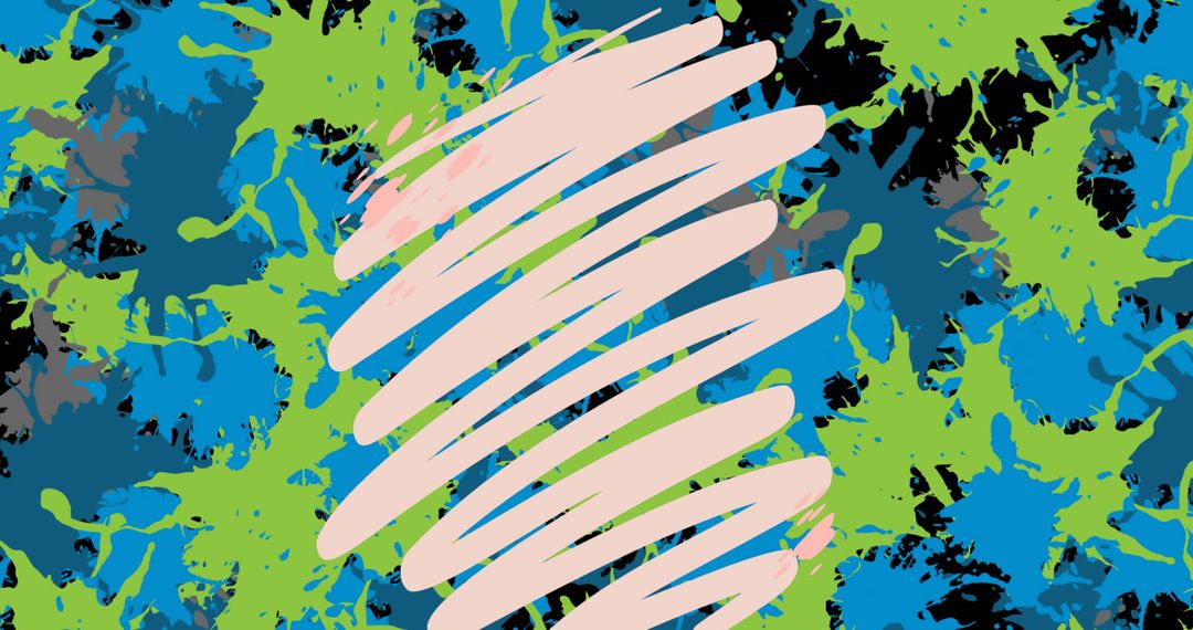 Energetic Abstract Background with Vibrant Color Blots