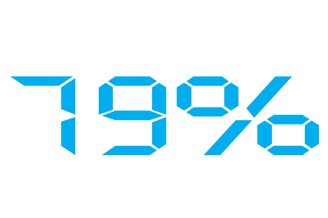 Digital Blue 79 Percent Illustration Transparent Background