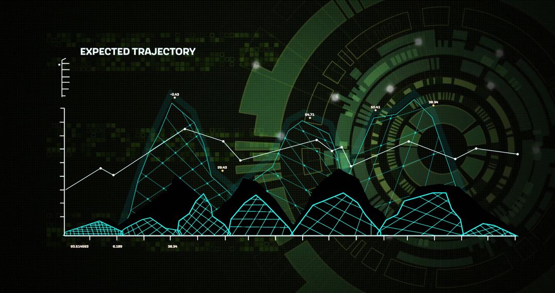 Futuristic Data Processing Diagram with Digital Interface - Free Images, Stock Photos and Pictures on Pikwizard.com