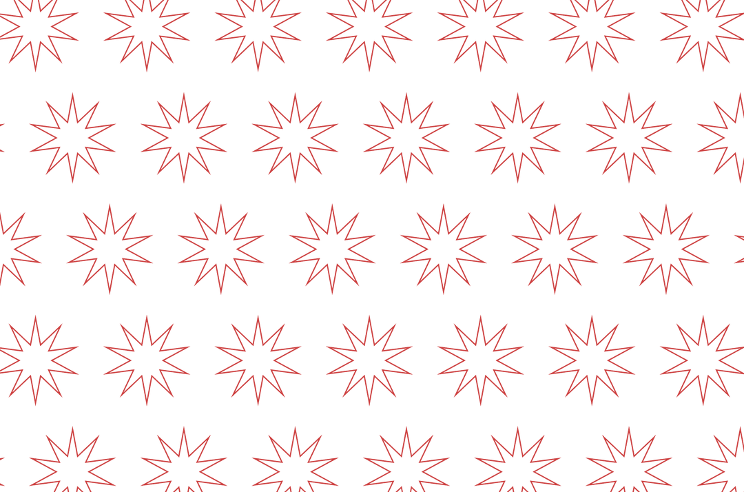 Seamless Red Repeated Shapes on Transparent Pattern