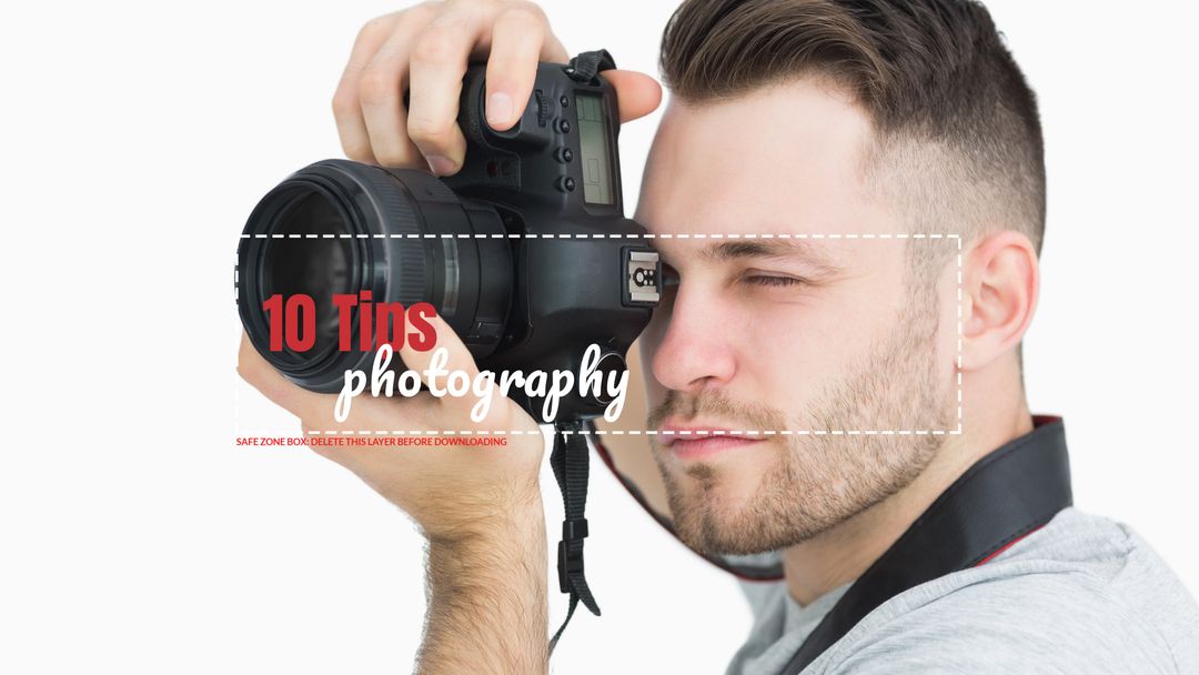 Focused Photographer Capturing Perfect Shot Embodying Precision