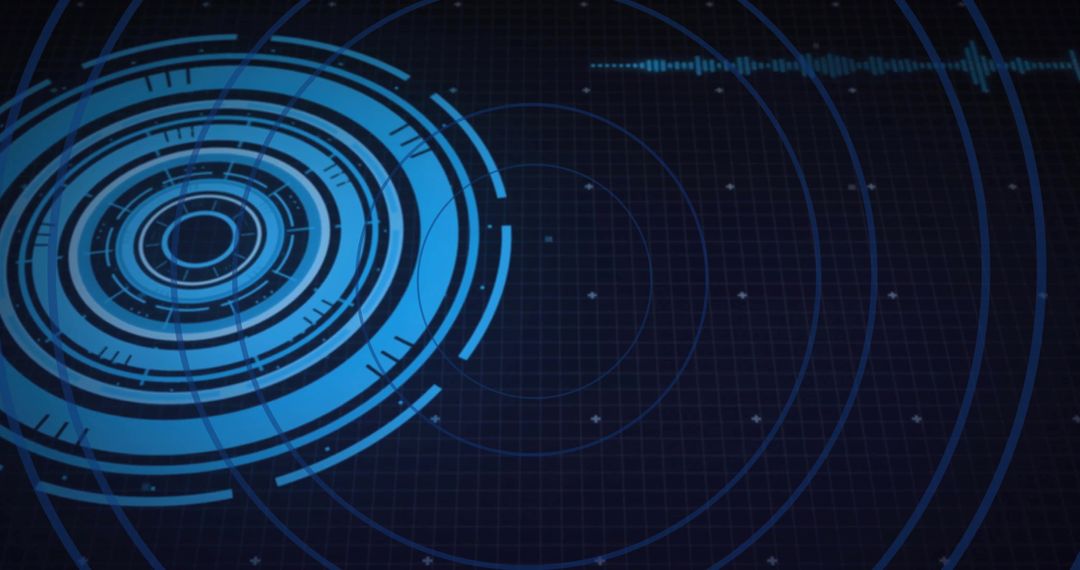 Digital interface with circular data visualization